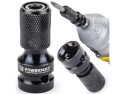 (obrázek pro) Adaptér z 1/2″ čtyřhran na 1/4″ HEX pro rázové utahováky POWERMAT