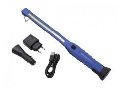 (obrázek pro) Dílenská lampa, úzká, LED COB 3 W, nabíjecí QUATROS