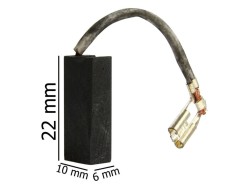 (obrázek pro) Náhradní uhlíky 6x10x22mm, 2ks MAR-POL