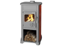 (obrázek pro) Kamna Bella Thalia 5,4kW, 102cm, červené