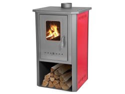 (obrázek pro) Kamna Thalia Pella 5,4kW, 85cm, červené