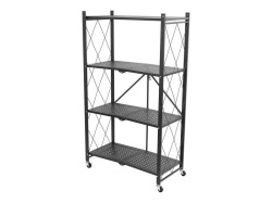 (obrázek pro) Regál Racks RAW4T, kovový, na kolečkách, 4 police, 1270 x 720 x 340 mm, 200 kg