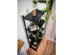 (obrázek pro) Regál Racks RAW5T, kovový, na kolečkách, 4 police, 1630 x 720 x 340 mm, 250 kg