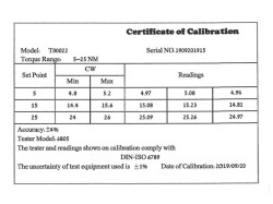 (obrázek pro) Momentový klíč 1/4'', 5-25Nm TVARDY