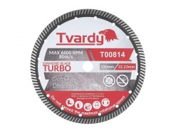 (obrázek pro) Kotouč diamantový řezný, Turbo 230x10x22,23mm na dlaždice a kámen TVARDY