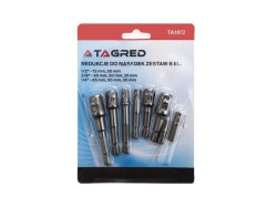 (obrázek pro) Sada adaptérů do vrtačky 1/2&Prime; 3/8&Prime; 1/4&Prime; 8ks TAGRED