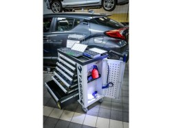 (obrázek pro) Dílenská pojízdná skříňka, 7 zásuvek, sada nářadí 251ks TAGRED