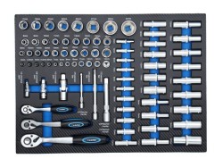 (obrázek pro) Dílenská pojízdná skříňka, 7 zásuvek, sada nářadí 251ks TAGRED