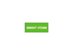 (obrázek pro) Tabulka - Únikový východ, samolepka 210x87mm