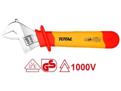 (obrázek pro) Klíč elektrikářský nastavitelný, 250mm, 1000V, industrial, CrV TOTAL