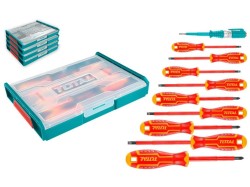 (obrázek pro) Elektrikářské šroubováky se zkoušečkou, sada 10ks, TOTAL