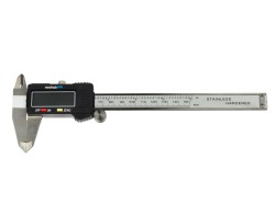 (obrázek pro) Kovové posuvné měřítko s horními čelistmi 150 mm, 0,01 mm