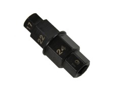 (obrázek pro) Klíč zástrčný na osy motocyklových kol 17, 19, 22, 24mm GEKO