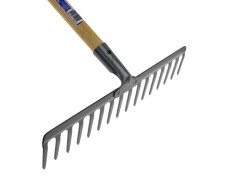 (obrázek pro) 16-Tine Rake with Wood Handle