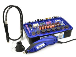 (obrázek pro) Mini přímá bruska 170W s příslušenstvím 222ks GEKO
