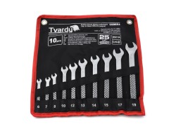 (obrázek pro) 10pcs Combination spanner set 6-19mm, satin, CRV, Cold stamped