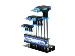 (obrázek pro) Sada klíčů torx, typ T, T9-T50, 10ks GEKO
