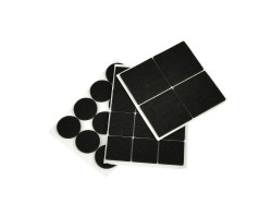(obrázek pro) Samolepící plstěné podložky pod nábytek 28ks, kulaté 25mm, čtvercové 25x25mm a 40x40mm GEKO