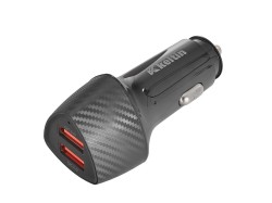 (obrázek pro) Nabíječka do auta s funkcí rychlého nabíjení 2xUSB QC3, 0,36W, 7,2A KELTIN