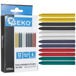 (obrázek pro) 12ks křídy na pneumatiky MIX barev 12x120mm