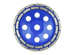 (obrázek pro) Kotouč brusný diamantový na beton, dvouřadý, 180x22,2mm GEKO