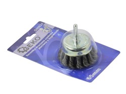 (obrázek pro) Drátěný kartáč hrnkový na vrtačku 65mm