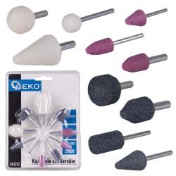 Brusné nástavce na přímou brusku 3mm/6mm 10ks GEKO (obrázek pro) Brusné nástavce na přímou brusku 3mm/6mm 10ks GEKO