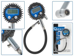 Manometr digitální na měření tlaku pneu, 0-13,8bar GEKO (obrázek pro) Manometr digitální na měření tlaku pneu, 0-13,8bar GEKO