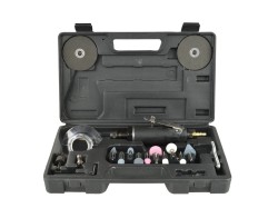 (obrázek pro) Pneumatická přímá bruska s příslušenstvím 21ks GEKO