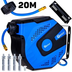 Samonavíjecí buben s tlakovou hadicí 20 m, 8 x 12 mm - GEKO (obrázek pro) Samonavíjecí buben s tlakovou hadicí 20 m, 8 x 12 mm - GEKO