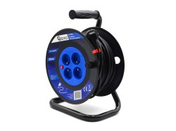 (obrázek pro) Prodlužovací kabel na bubnu 4 zásuvky 25m 3x1,0mm GEKO