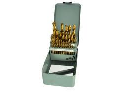 (obrázek pro) Vrtáky do kovu, sada 28ks, 1,5-13mm, HSS TiN PROFI