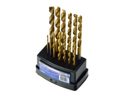 (obrázek pro) Vrtáky do kovu, sada 13ks, 1,5-6,5mm, HSS TiN