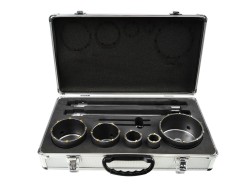 (obrázek pro) Korunkové vrtáky do betonu SDS PLUS, SDS MAX, 30-100mm, sada 9 ks GEKO