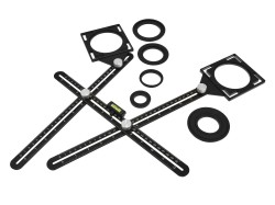 (obrázek pro) Víceúčelové dvoudílné skládací pravítko GEKO