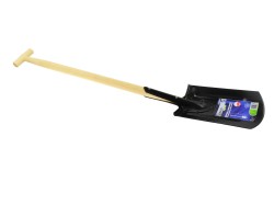 Zahradní rýč s dřevěnou rukojetí ve tvaru T (obrázek pro) Zahradní rýč s dřevěnou rukojetí ve tvaru T