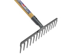 (obrázek pro) 14-Tine Rake with Wood Handle