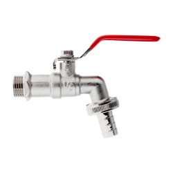 (obrázek pro) IBC sada – kohout 1/2&quot; s vnějším závitem 3/4&quot; + vývod hadice 1/2&#39;&#39