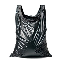 (obrázek pro) Pytle na odpad s uchy, velmi pevné, 160 L (role 10 ks) - černé