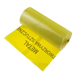 (obrázek pro) Pytle na plastový a kovový odpad VELMI SILNÉ provedení 120L (role 10 ks) - žluté