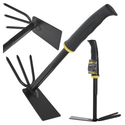 (obrázek pro) Oboustranná zahradní ruční motyčka se třemi hroty