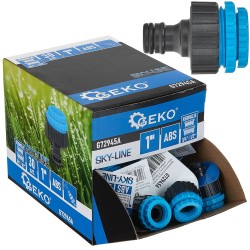 (obrázek pro) 1″ koncovka na kohoutek s redukcemi 3/4″ & 1/2″ SKY-LINE – display box