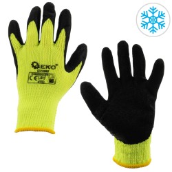 Acrylic liner crinkle latex coated glove for winter GREEN size: 9 (obrázek pro) Acrylic liner crinkle latex coated glove for winter GREEN size: 9