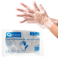 Ochranné rukavice jednorázové z HDPE fólie 100ks (obrázek pro) Ochranné rukavice jednorázové z HDPE fólie 100ks