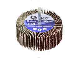 (obrázek pro) Brusný stopkový lamelový kotouč 80x30X6 P40