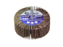 (obrázek pro) Brusný stopkový lamelový kotouč 80x30X6 P80