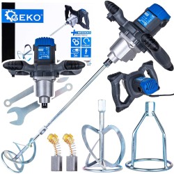 Elektrické míchadlo barev a malt s přídavnou míchací metlou 1200W (obrázek pro) Elektrické míchadlo barev a malt s přídavnou míchací metlou 1200W