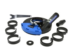 (obrázek pro) Odsávací kryt s kartáčovým věncem pro úhlové brusky 180mm GEKO