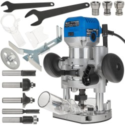 Frézka na dřevo s výkonem 710W s regulací výkonu a základnou (obrázek pro) Frézka na dřevo s výkonem 710W s regulací výkonu a základnou