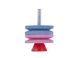 Dvojitá ostřička na nože sekačky pro vrtačku 2x53mm HEX (obrázek pro) Dvojitá ostřička na nože sekačky pro vrtačku 2x53mm HEX